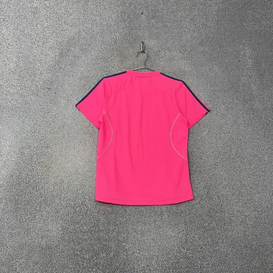 아디다스 핑크 로고 삼선 기능성 반팔티 95 상품이미지2