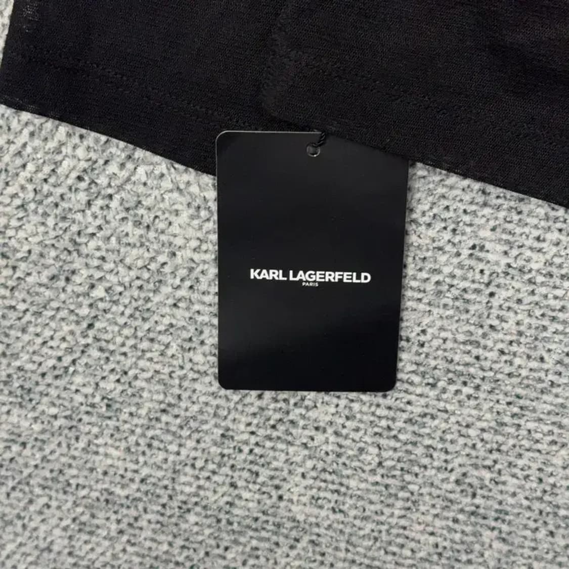 [새상품]칼라거펠트 블랙 캐주얼 폴리 긴팔티 95 상품이미지5