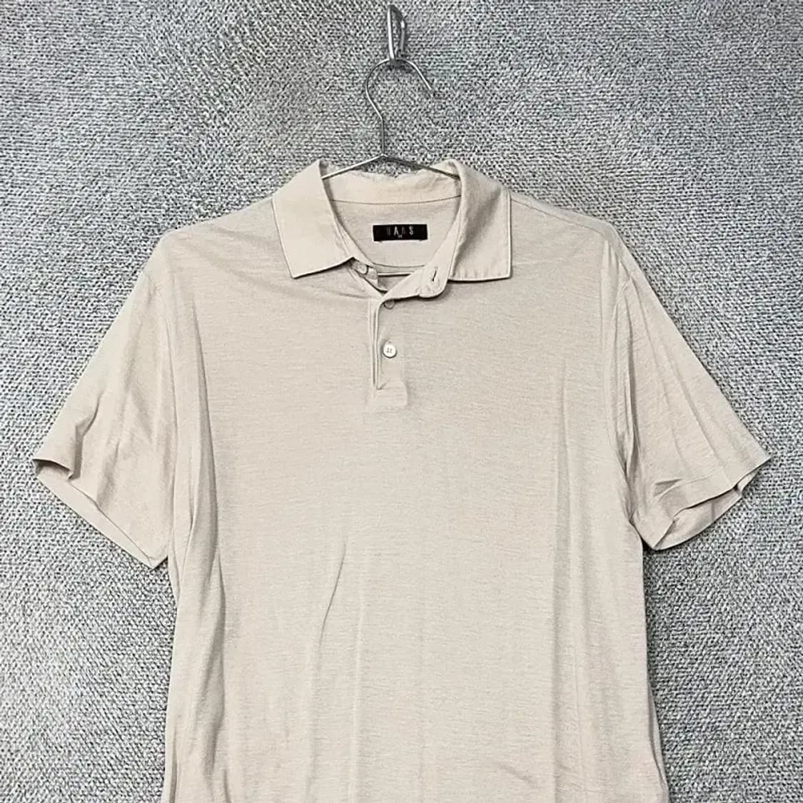 닥스 크림 베이지 남성 캐주얼 반팔 카라티 95 상품이미지3