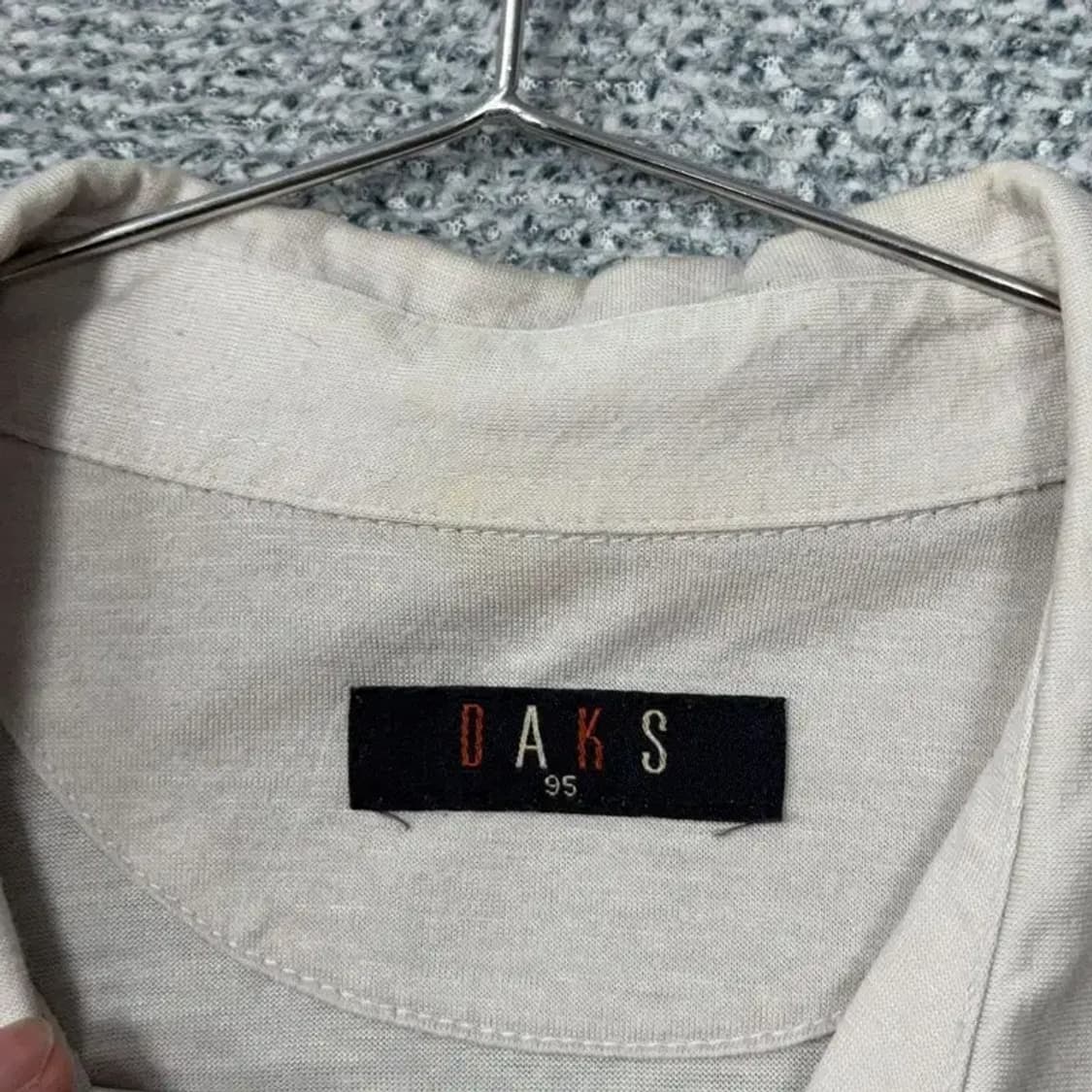 닥스 크림 베이지 남성 캐주얼 반팔 카라티 95 상품이미지5