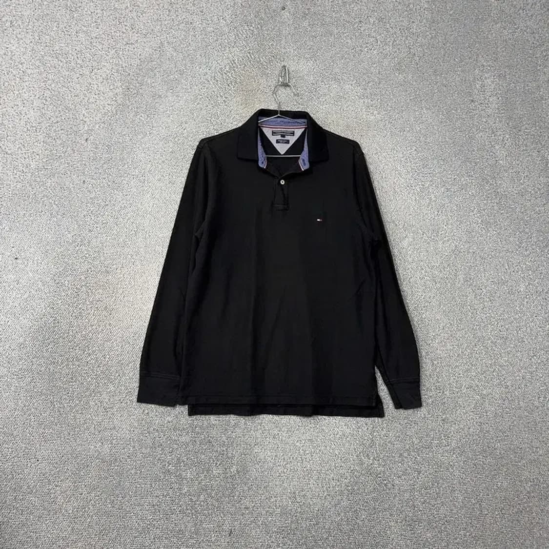 타미힐피거 블랙 로고 남성 카라티 L 상품이미지1