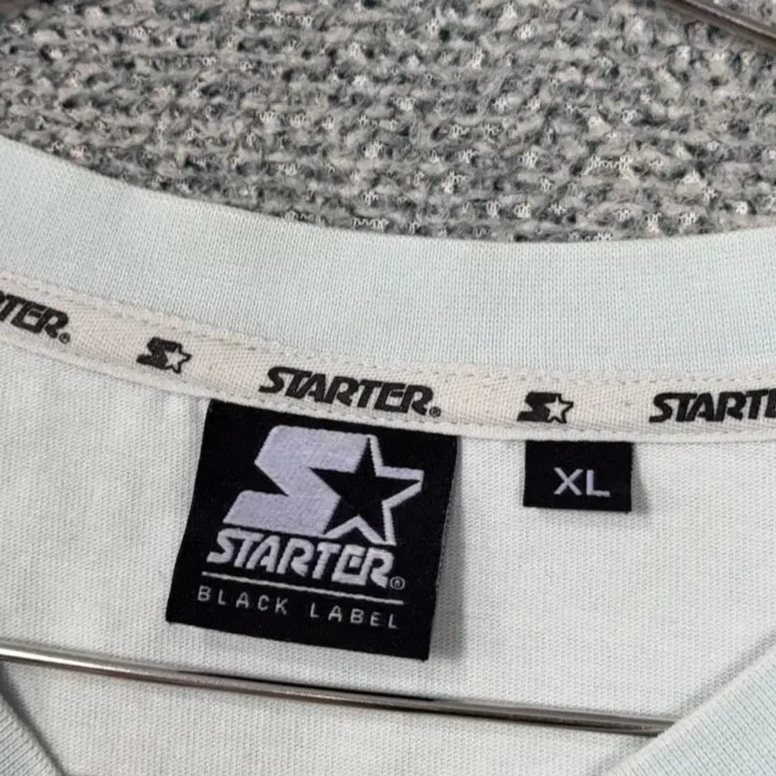 스타터 라이트 블루 캐주얼 오버핏 반팔티 XL 상품이미지4