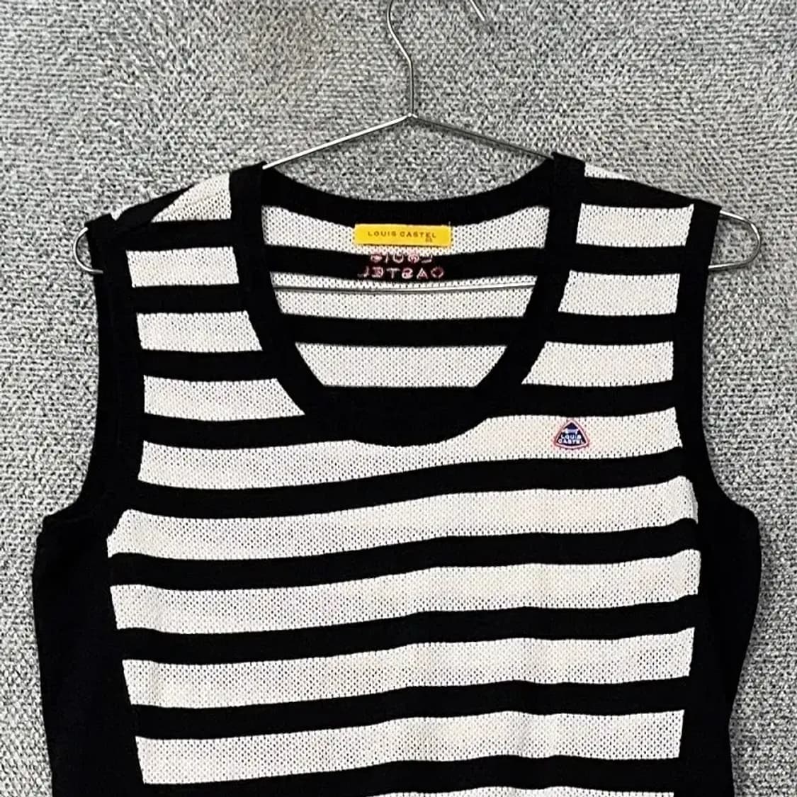 루이까스텔 골프 여성 스트라이프 니트 조끼 95 상품이미지3