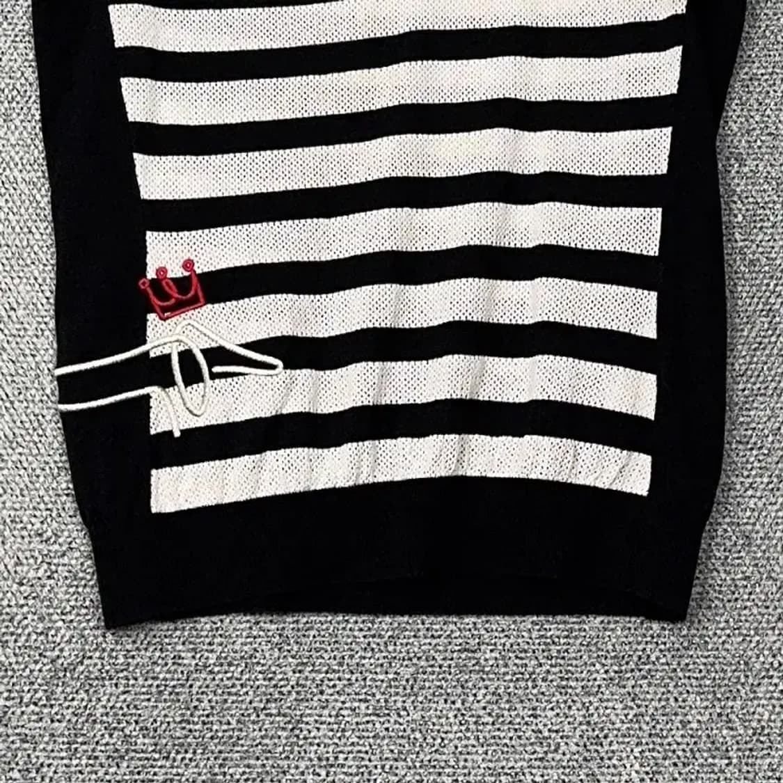 루이까스텔 골프 여성 스트라이프 니트 조끼 95 상품이미지4