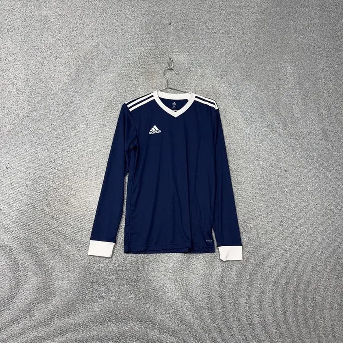 아디다스 네이비 로고 남성 기능성 긴팔티 M 상품이미지1