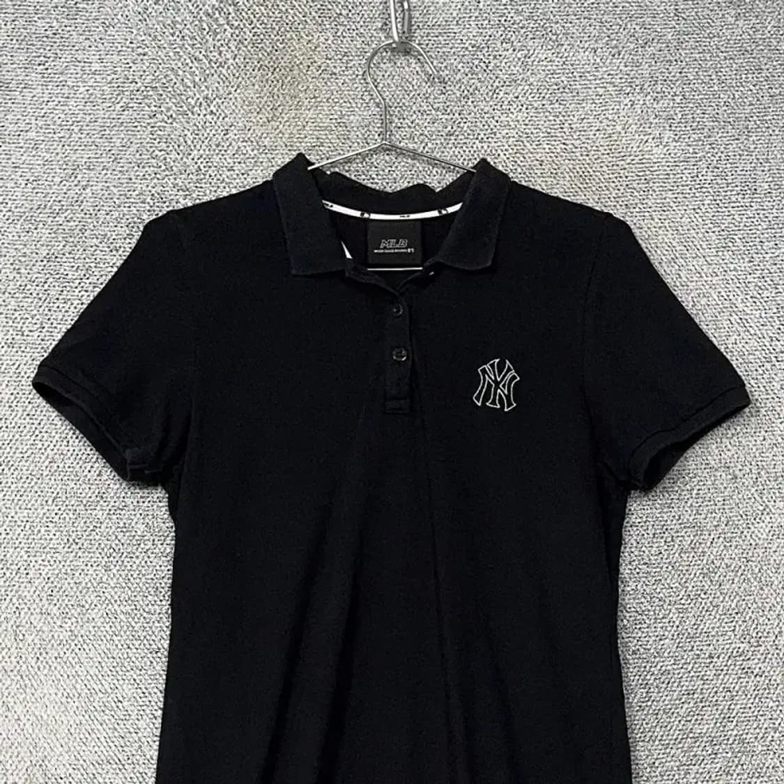 MLB 뉴욕양키즈 로고 반팔 카라 원피스 90 상품이미지3