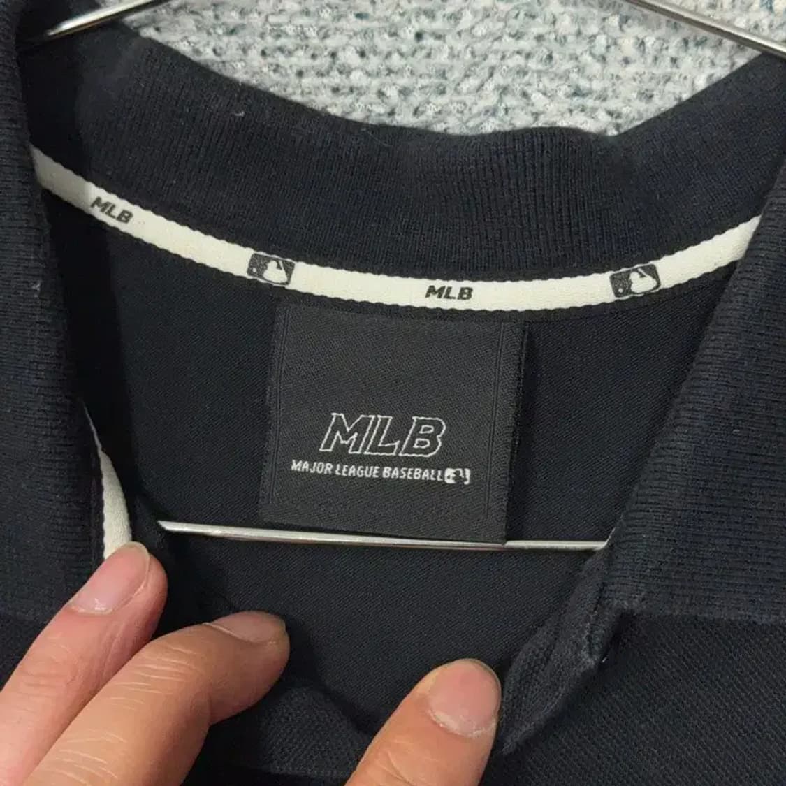 MLB 뉴욕양키즈 로고 반팔 카라 원피스 90 상품이미지5