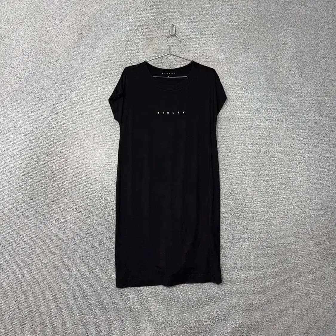 시슬리 프린팅 로고 캐주얼 블랙 원피스 M 상품이미지1