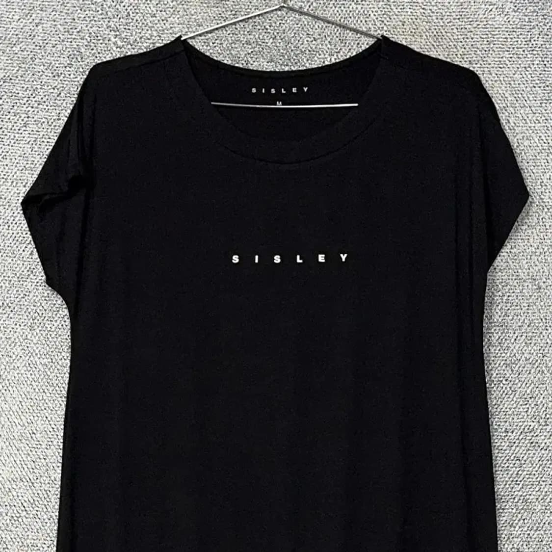 시슬리 프린팅 로고 캐주얼 블랙 원피스 M 상품이미지3