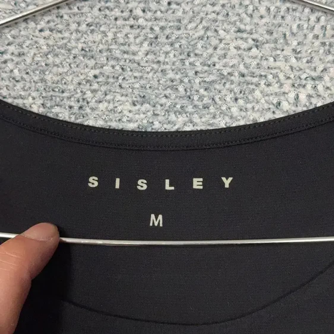 시슬리 프린팅 로고 캐주얼 블랙 원피스 M 상품이미지5