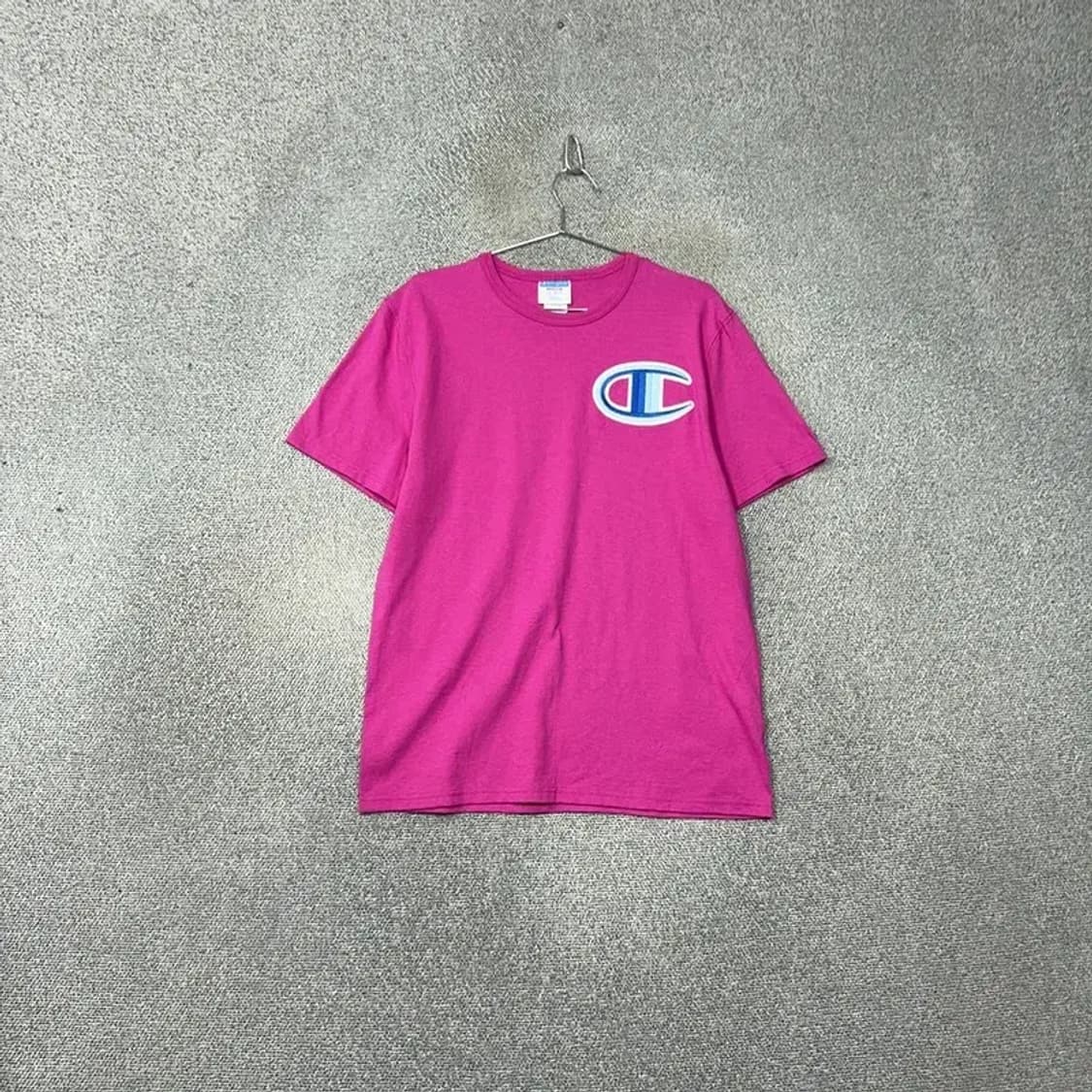 챔피온 빈티지 핫핑크 빅로고 반팔티 M 상품이미지1