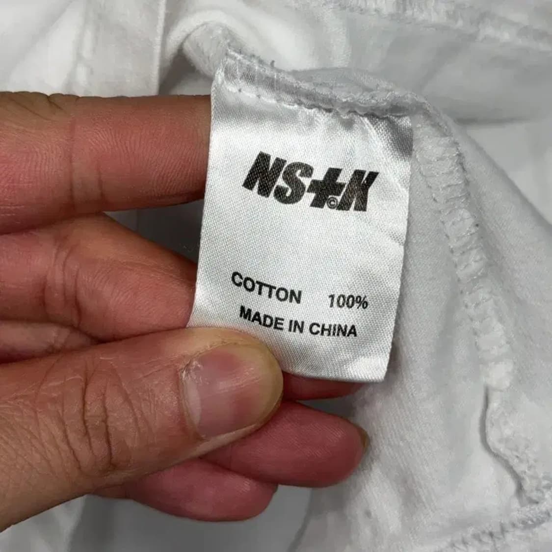 내스티킥 로고 프린팅 화이트 반팔티 S 상품이미지4