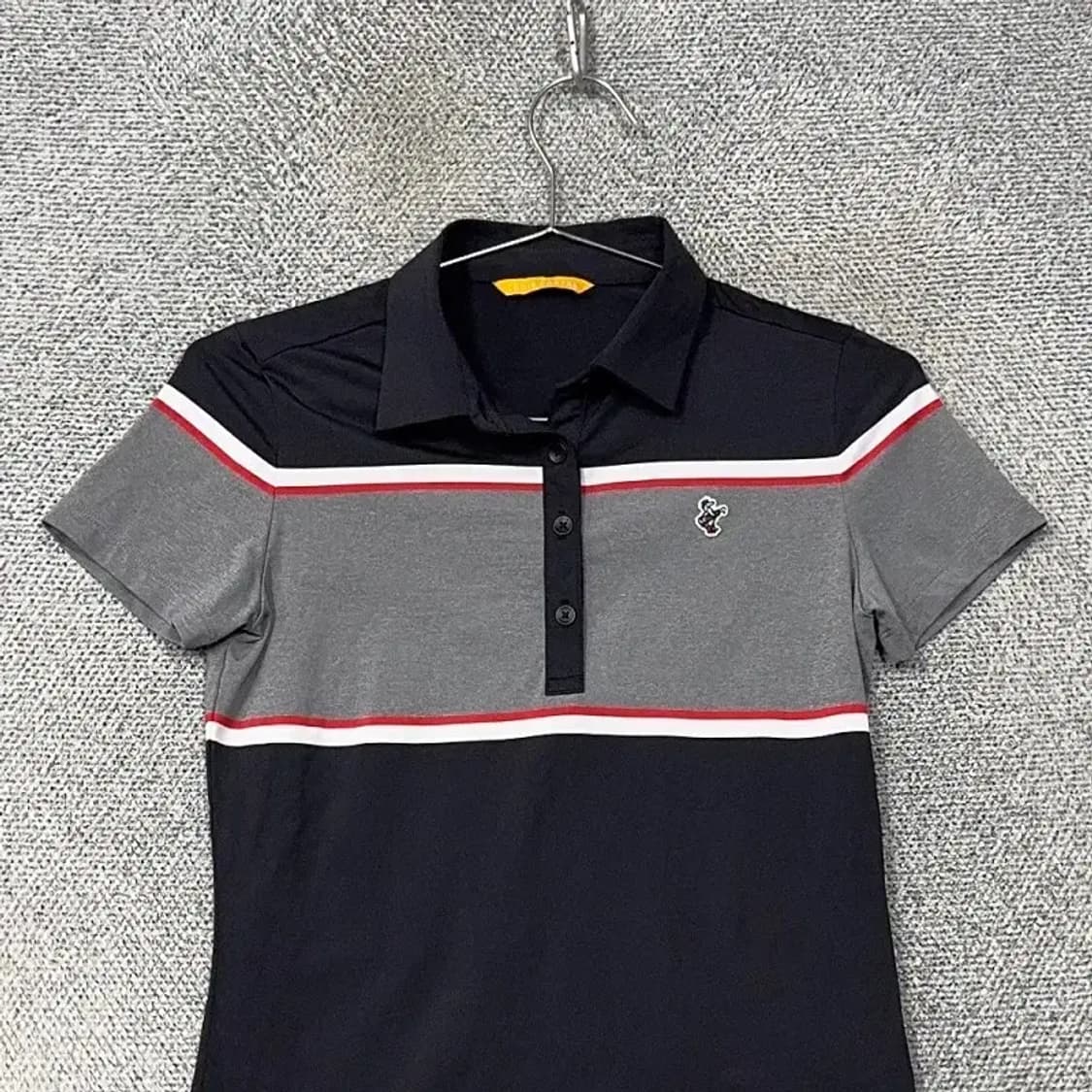 루이까스텔 로고 골프 여성 기능성 반팔 카라티 90 상품이미지3