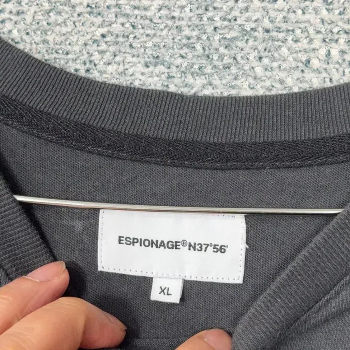 에스피오나지 그레이 오버사이즈 반팔티 XL 상품이미지5