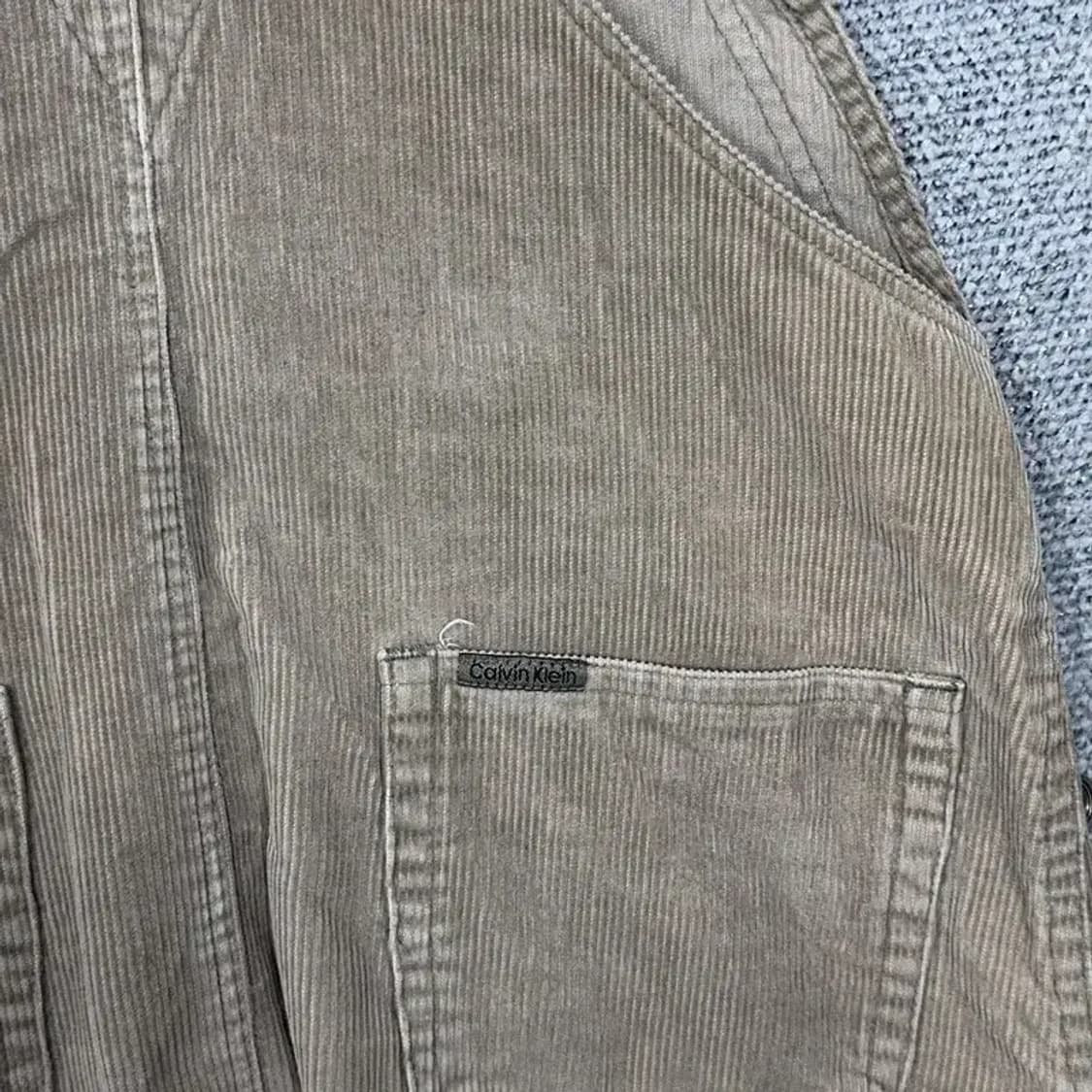 캘빈클라인 센터 로고 빈티지 데님 멜빵 원피스 70-94-165 상품이미지5