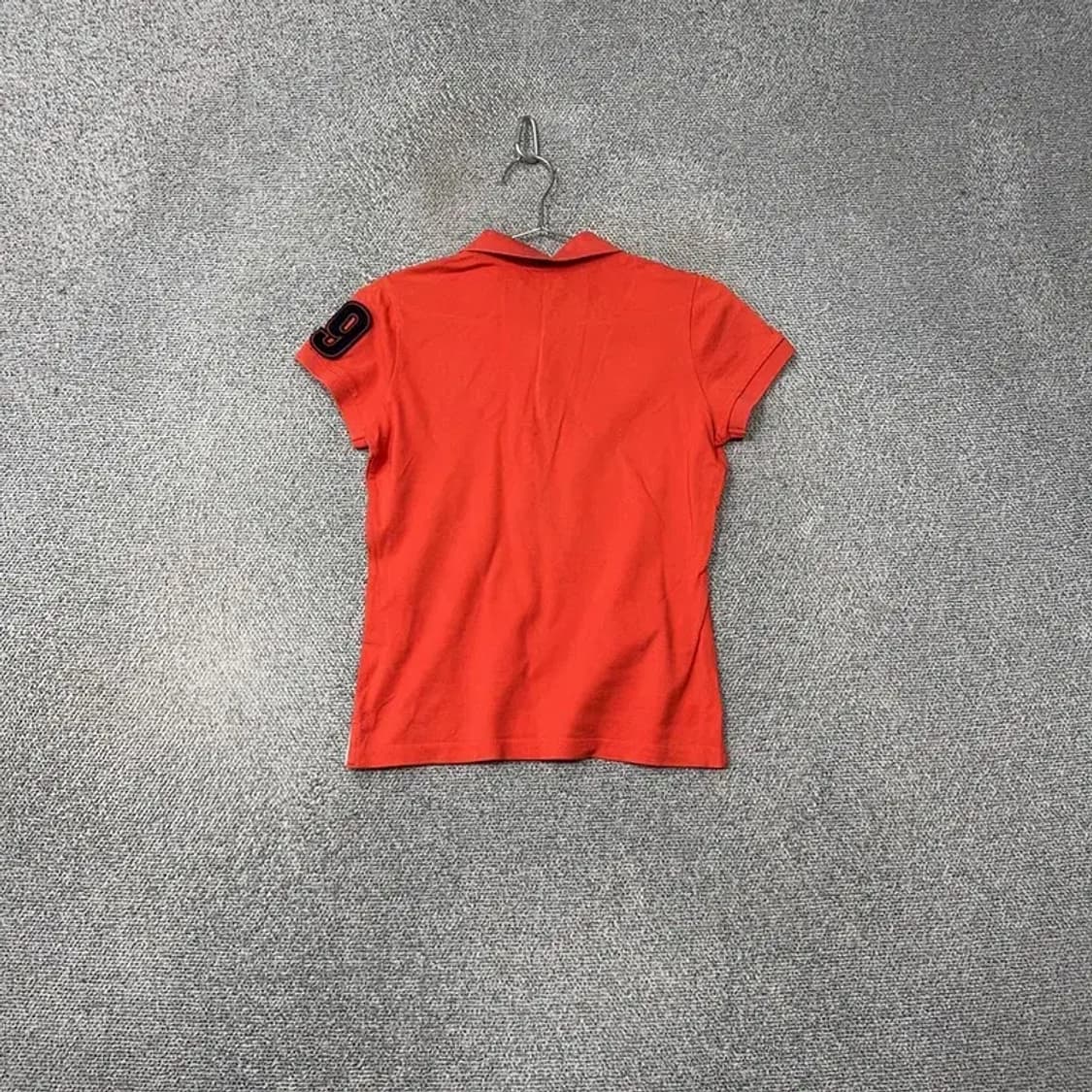 파리게이츠 로고 프린팅 오렌지 여성 골프 반팔 카라티 90 상품이미지2