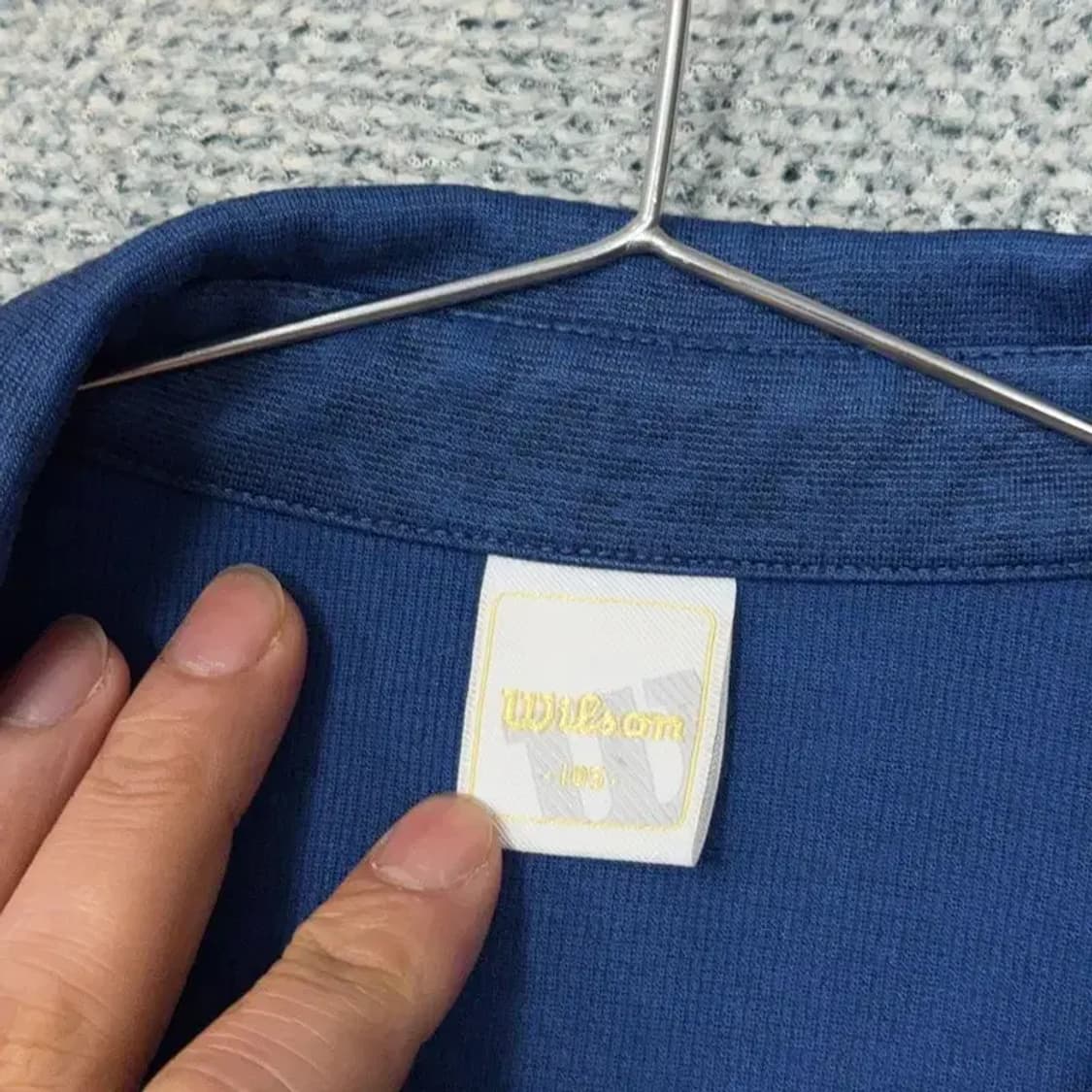 윌슨 네이비 캐주얼 기능성 남성 반팔 카라티 105 상품이미지3