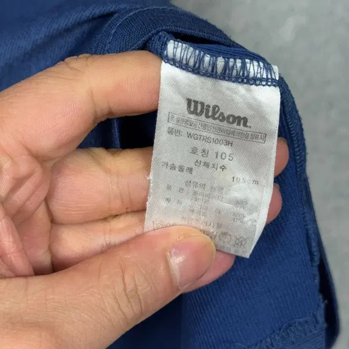 윌슨 네이비 캐주얼 기능성 남성 반팔 카라티 105 상품이미지4