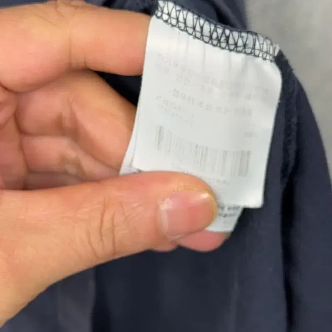 커버낫 빅로고 프린팅 네이비 반팔 티 L 상품이미지4