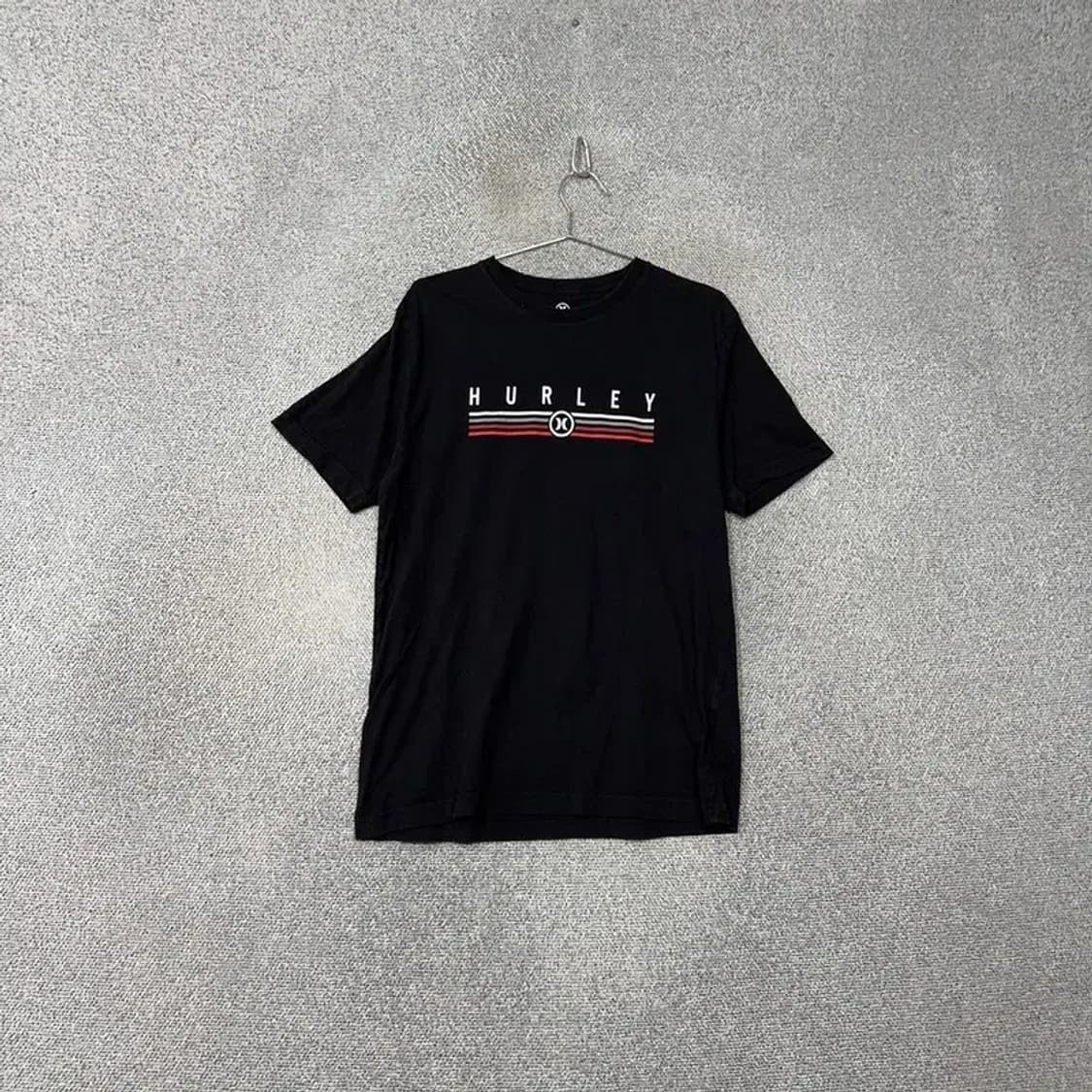 헐리 HURLEY 프린팅 블랙 반팔 티 M 상품이미지1