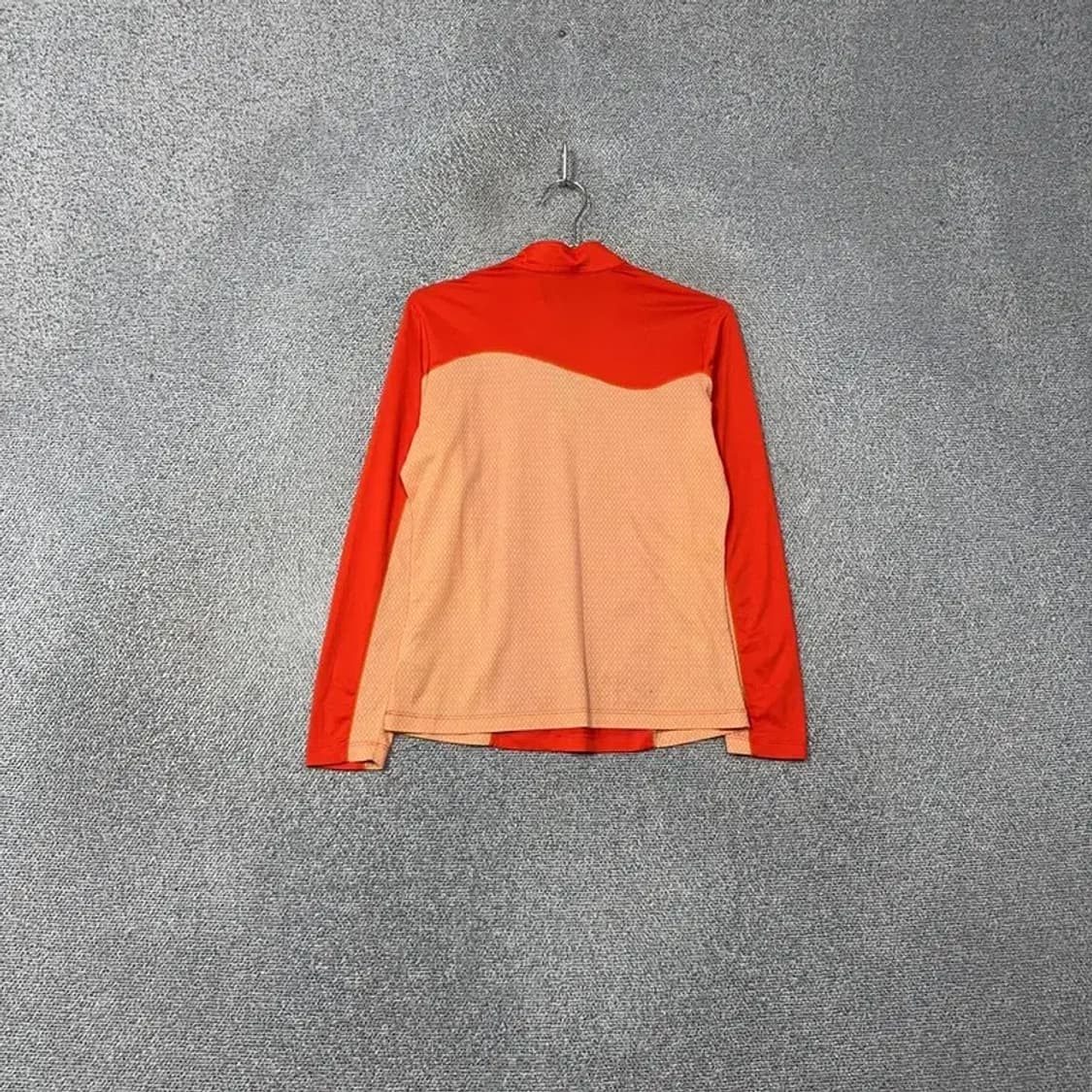 몽벨 오렌지 로고 기능성 여성 등산 반집업 긴팔티 S 상품이미지2