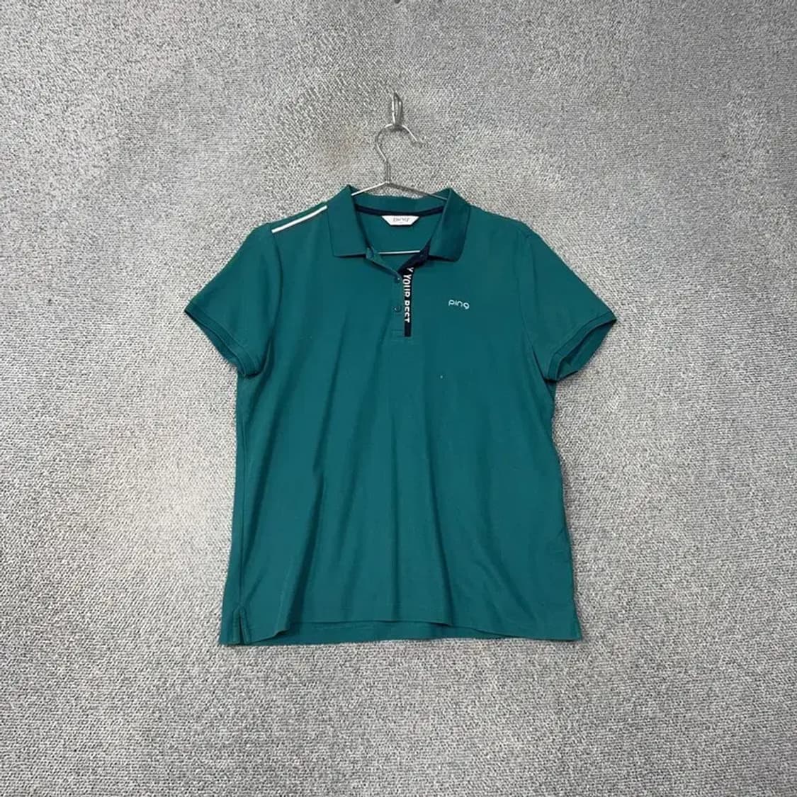 핑 민트 골프 로고 기능성 반팔 카라티 105 상품이미지1