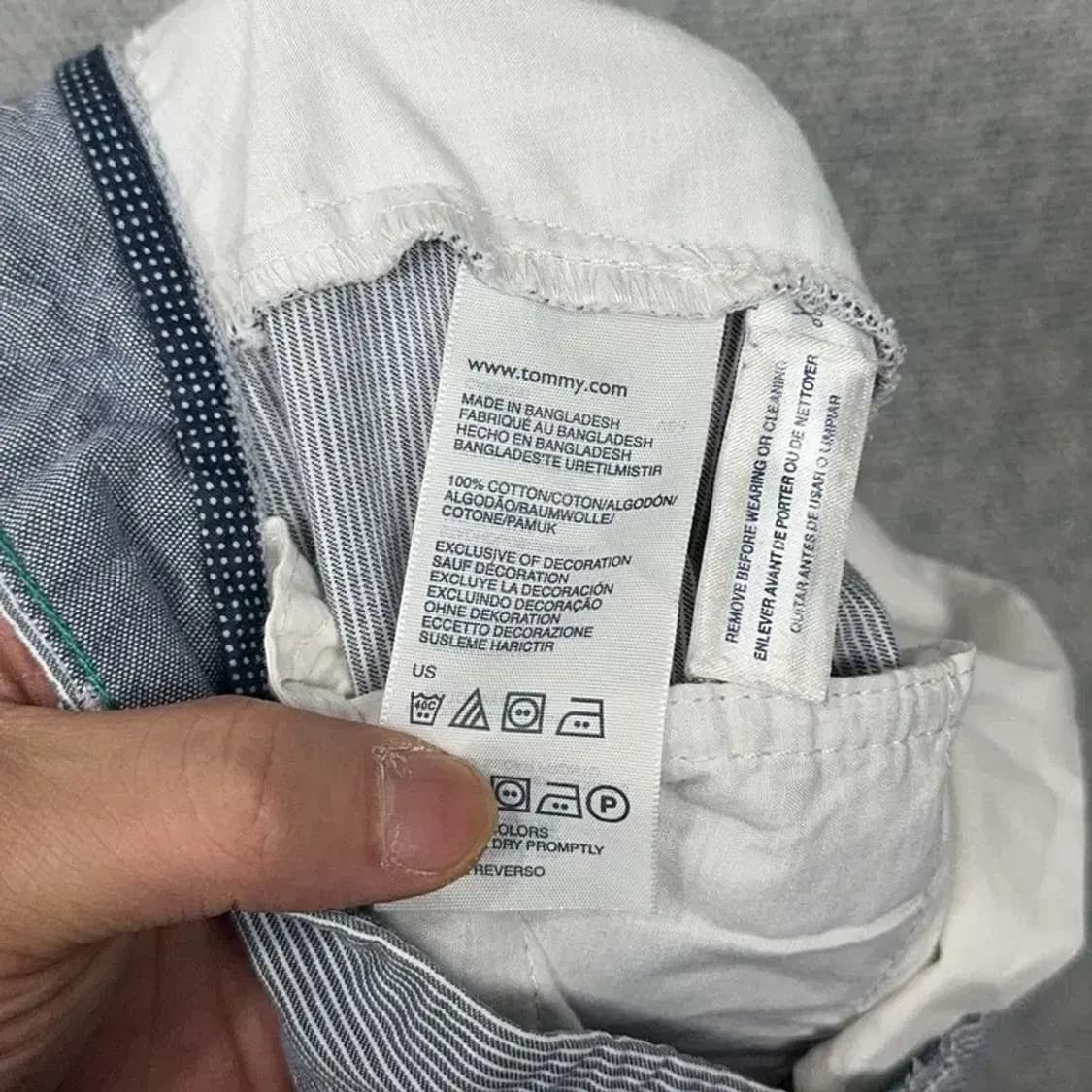 타미힐피거 라이트 그레이 캐주얼 면 반바지 29 상품이미지5