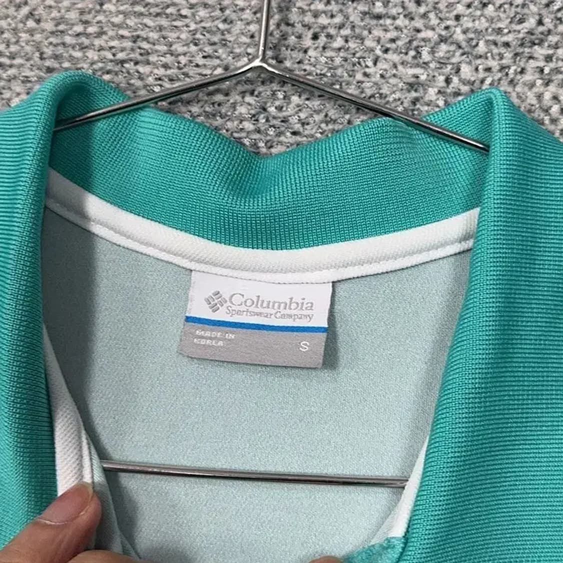 콜롬비아 민트 로고 기능성 반팔 카라티 S 상품이미지3