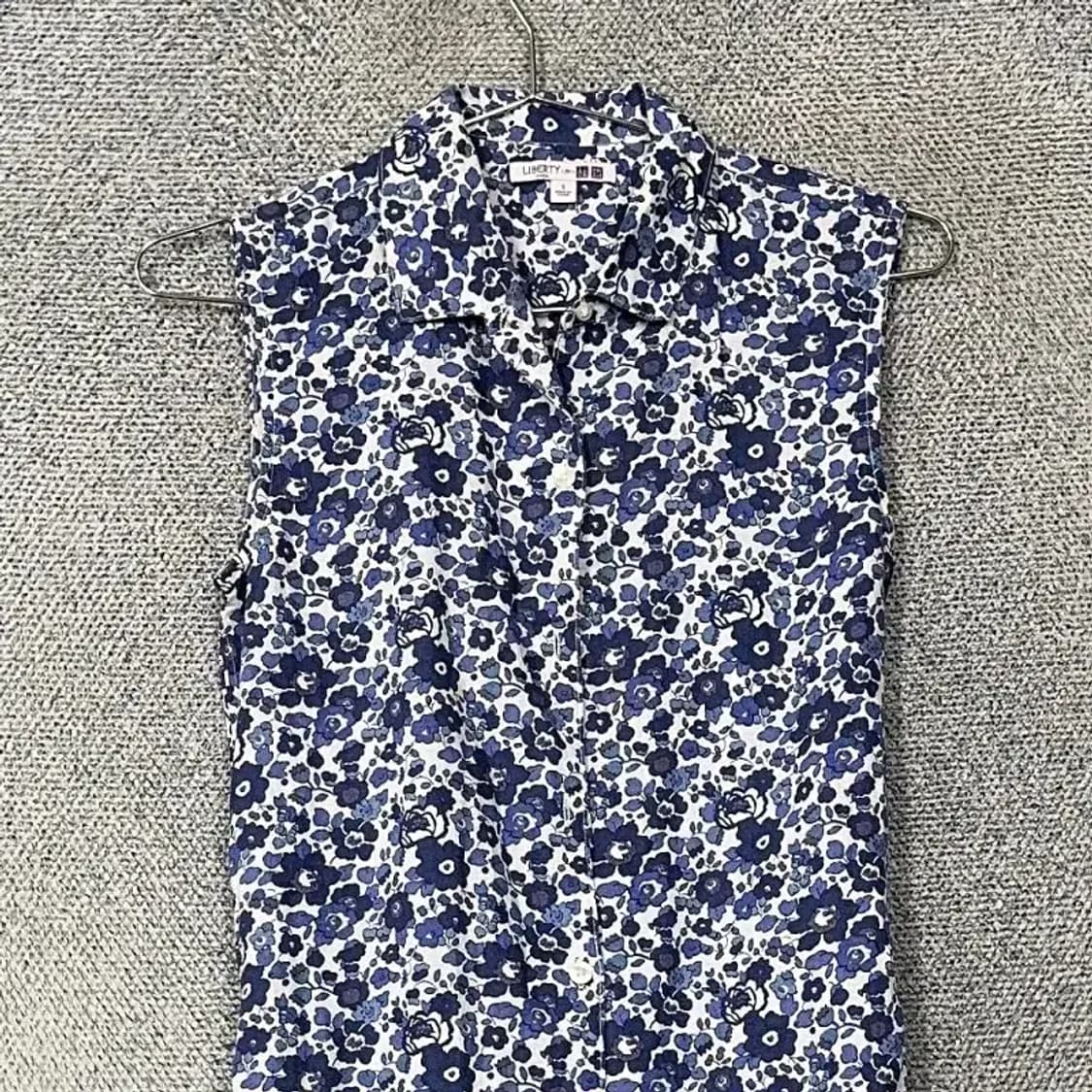 유니클로 리베르티 플라워 패턴 민소매 원피스 S 상품이미지3