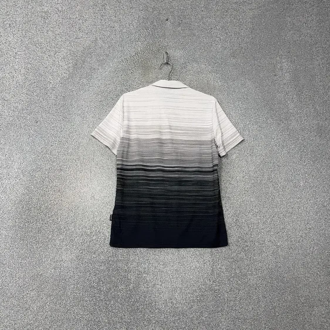 엘르 스트라이프 블랙 골프 기능성 반팔 카라티 95 상품이미지2