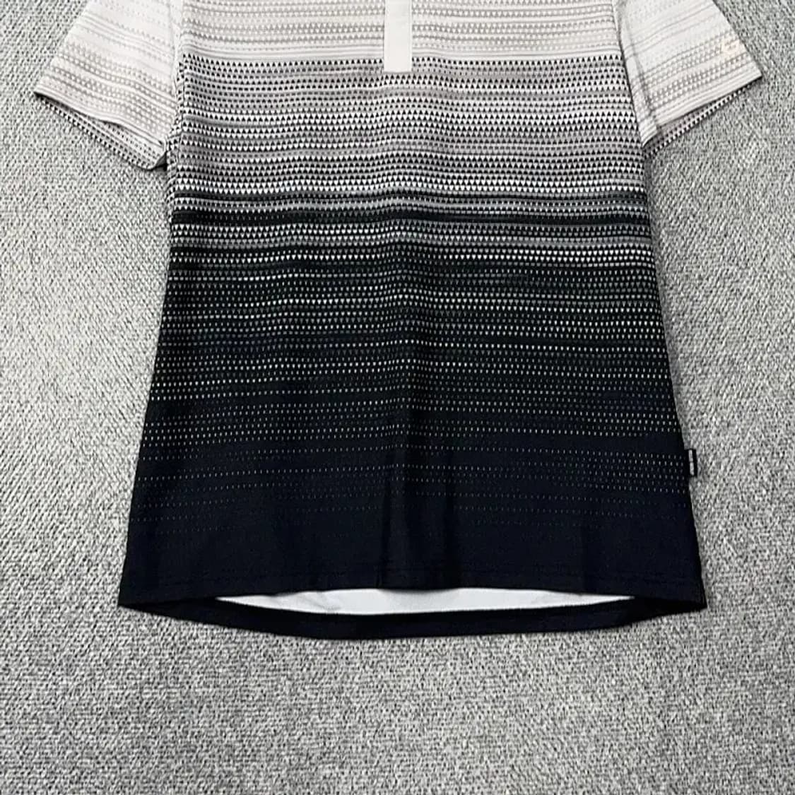 엘르 스트라이프 블랙 골프 기능성 반팔 카라티 95 상품이미지4