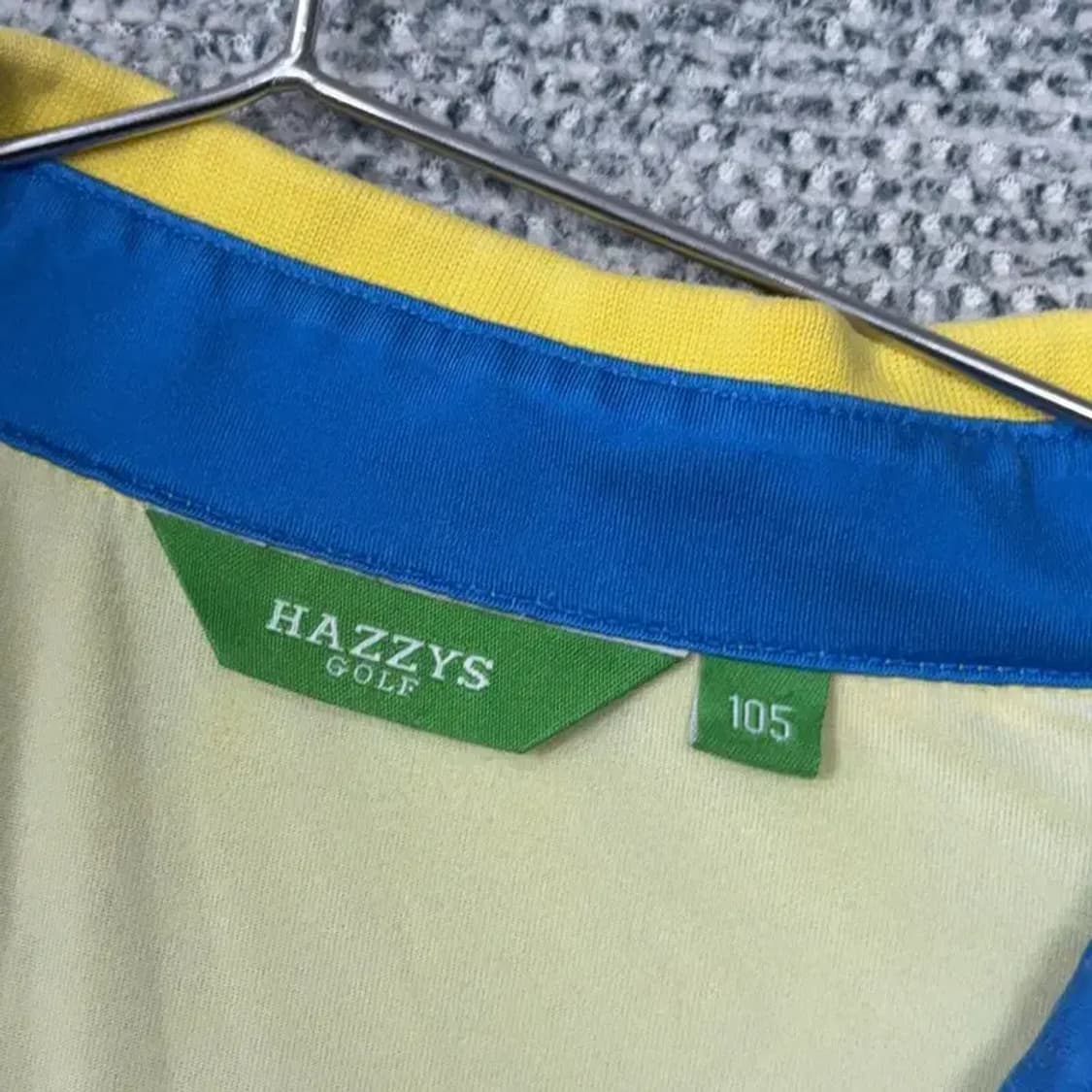 해지스 스트라이프 다채색 로고 기능성 반팔 카라티 105 상품이미지5