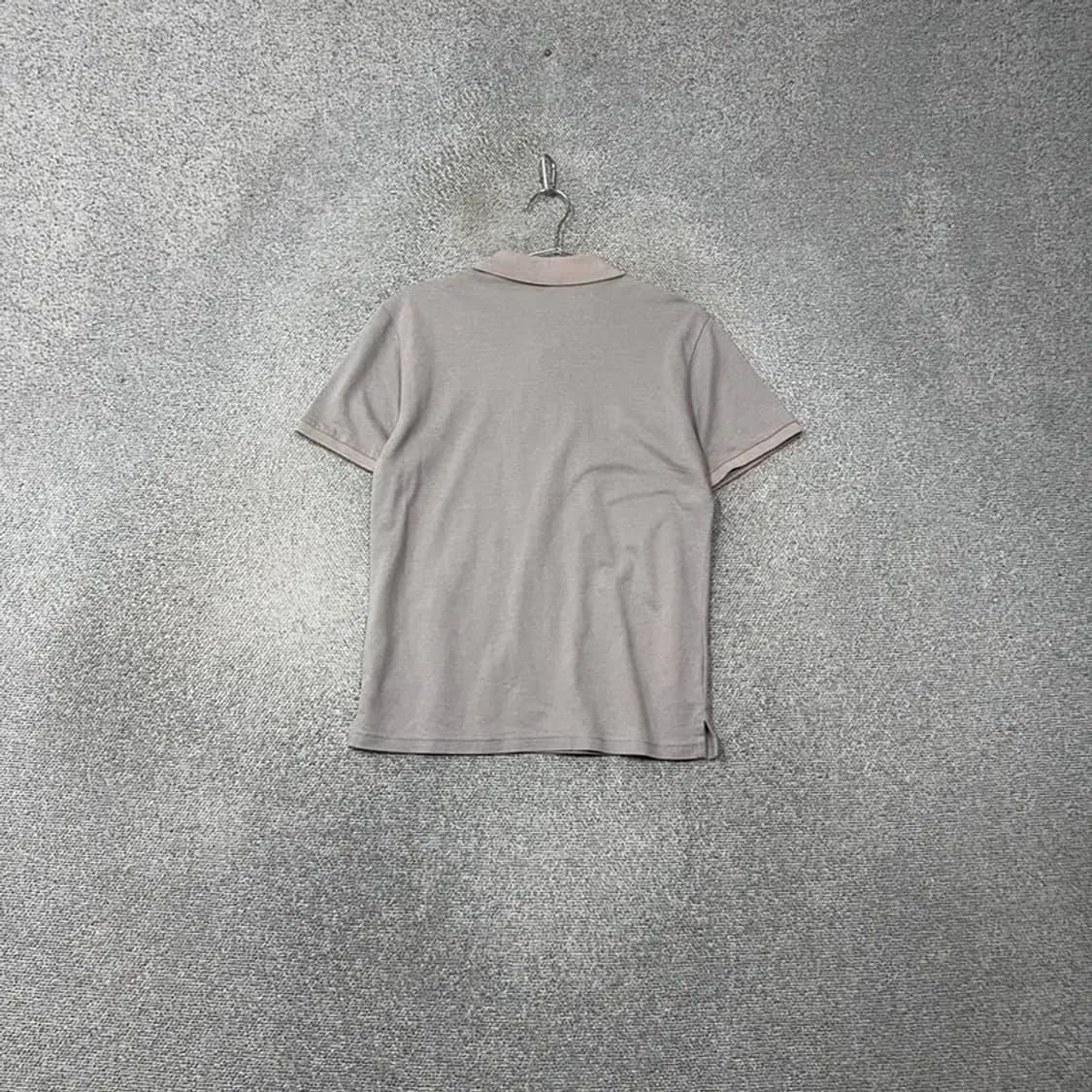 밀레 라이트 그레이 로고 기능성 반팔 카라티 95 상품이미지2