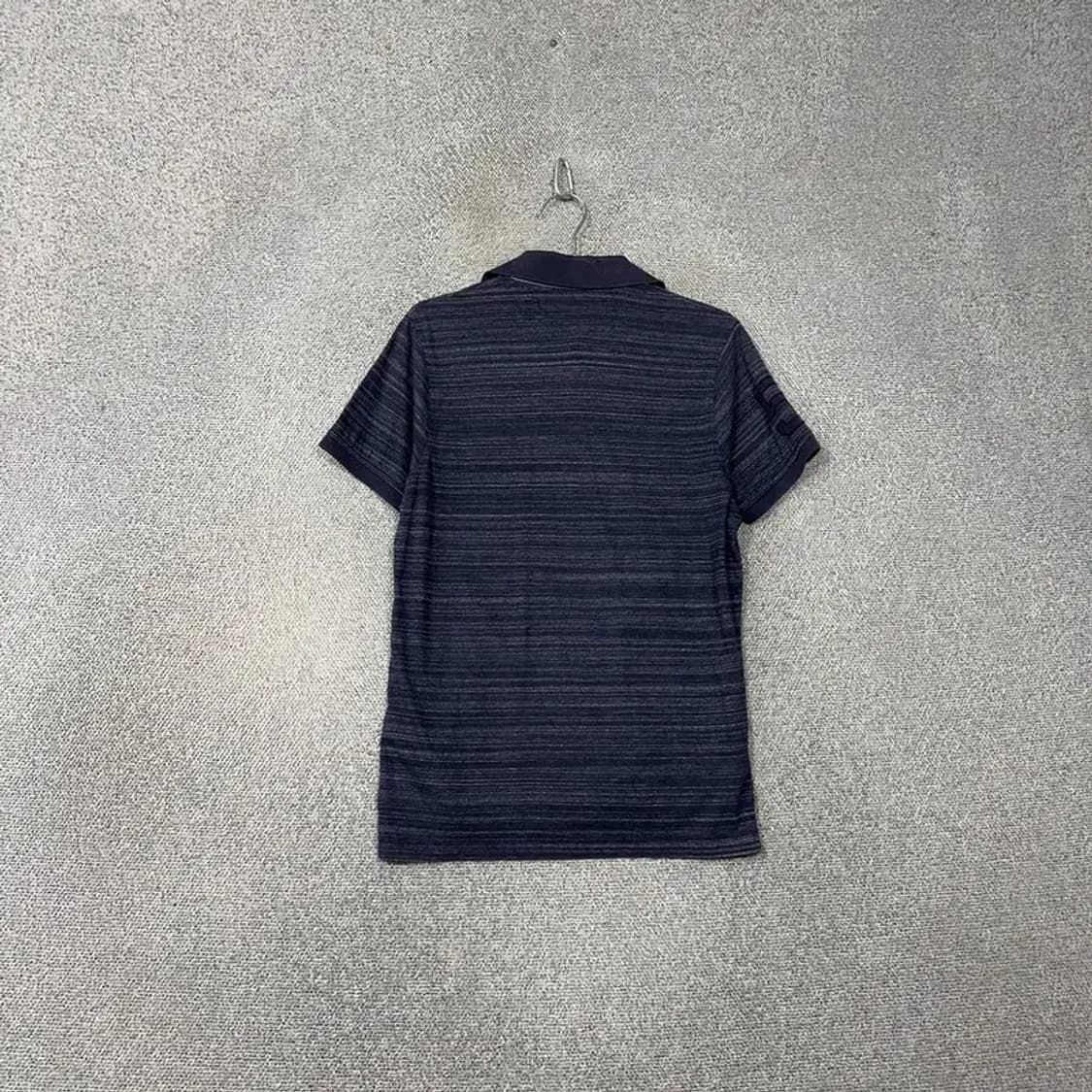 타미힐피거 스트라이프 네이비 남성 반팔 카라티 M 상품이미지2
