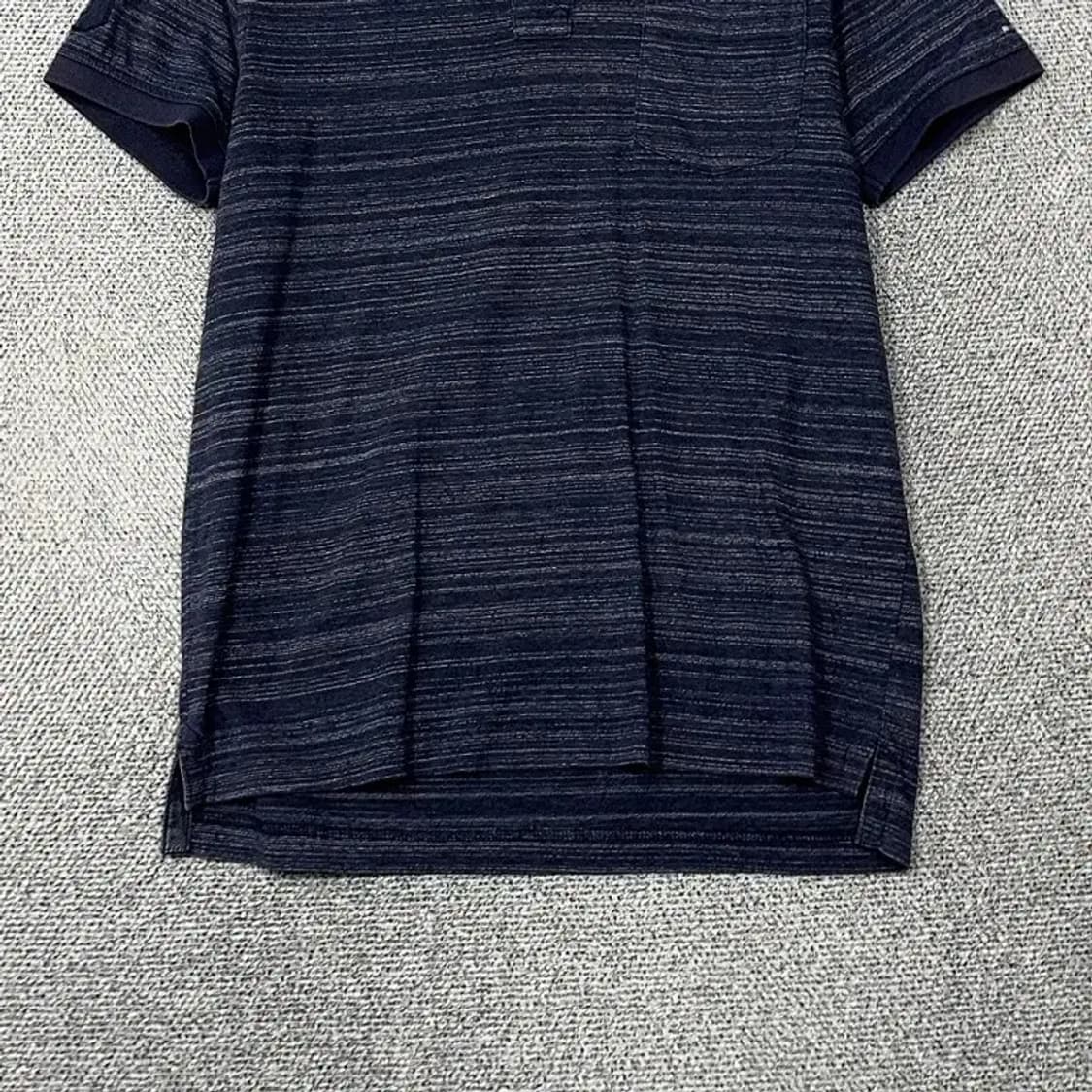 타미힐피거 스트라이프 네이비 남성 반팔 카라티 M 상품이미지4