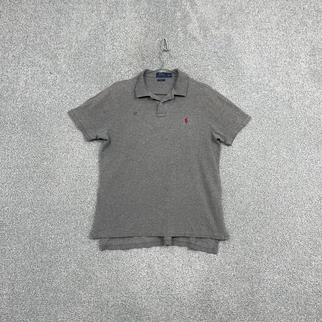 폴로 신형 그레이 로고 반팔 카라티 L 상품이미지1