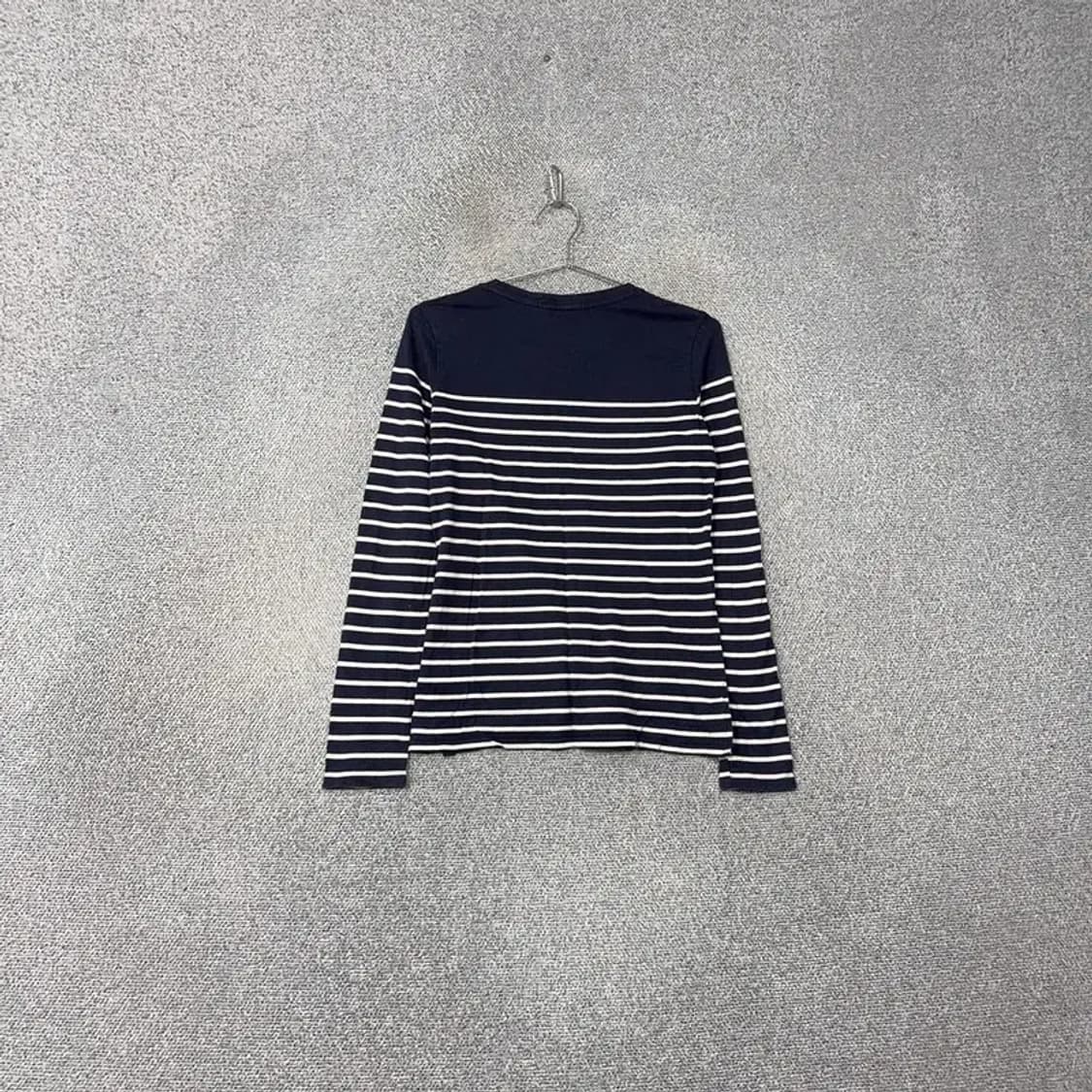 해지스 스트라이프 블랙 긴팔 티 85-160 상품이미지2