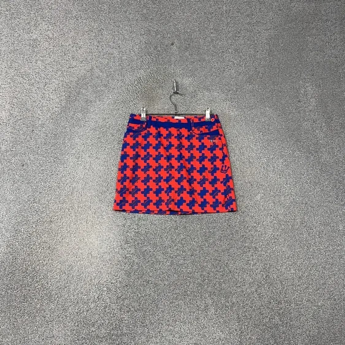 루이까스텔 레드 패턴 골프 스커트 64 상품이미지1