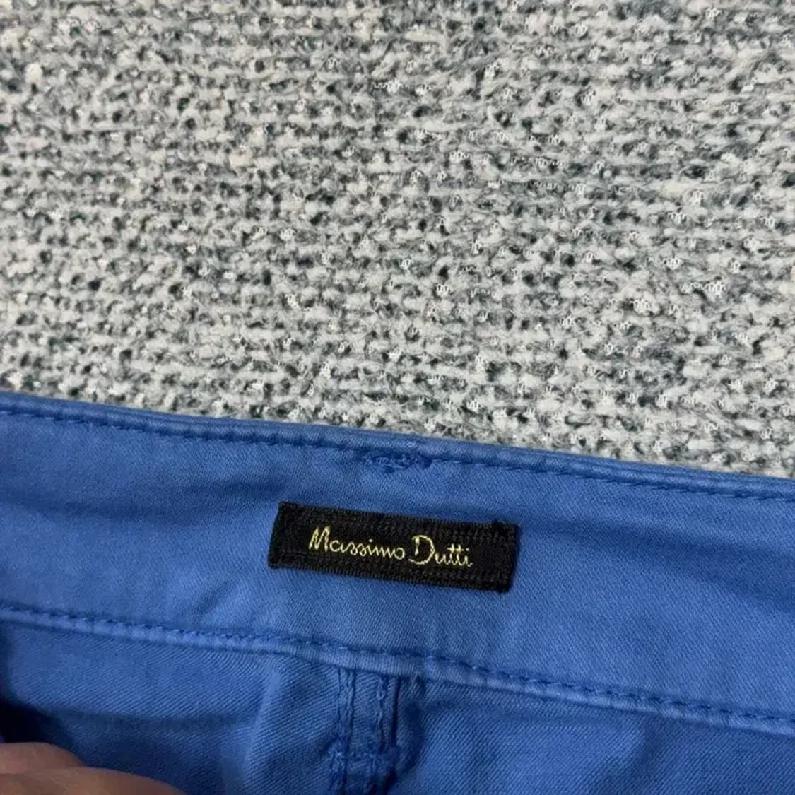 마시모두띠 블루 부츠컷 코튼 팬츠 28 상품이미지5