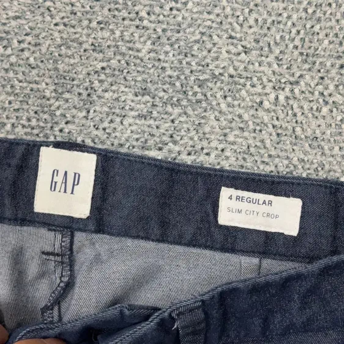 갭 네이비 캐주얼 데님 크롭 진 30 상품이미지5
