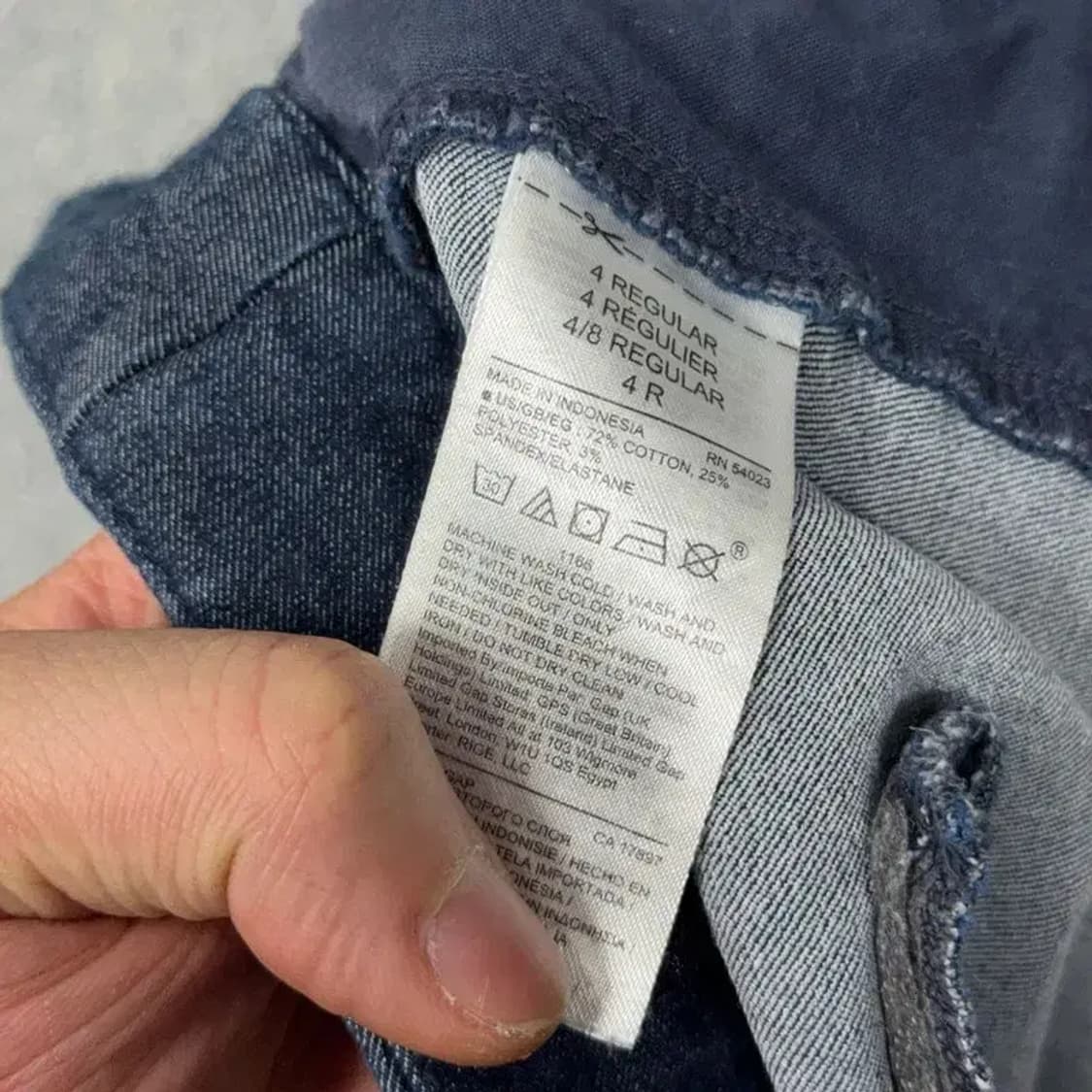 갭 네이비 캐주얼 데님 크롭 진 30 상품이미지6