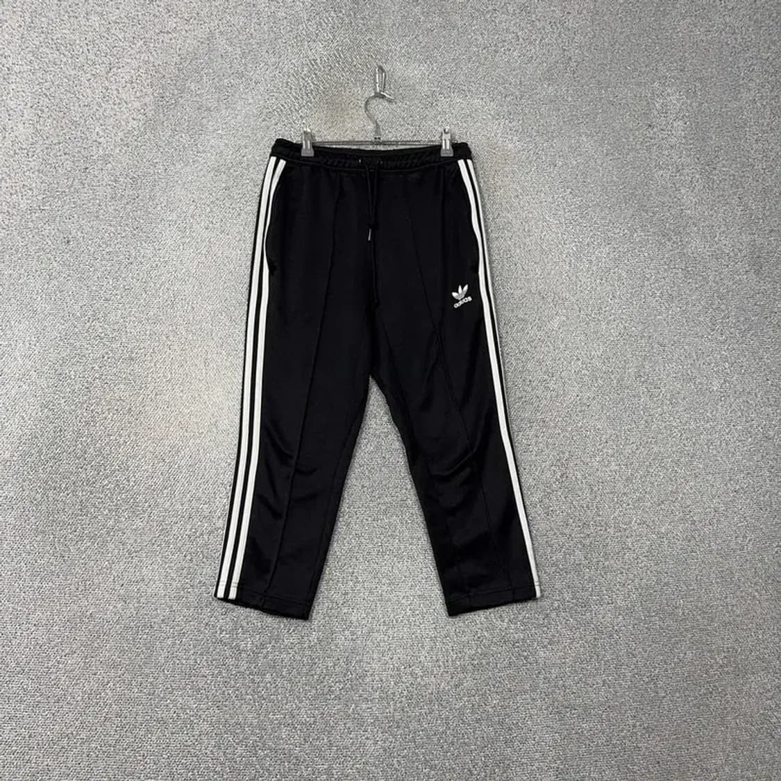 아디다스 블랙 불꽃 삼선 7부 트레이닝 팬츠 90 상품이미지1