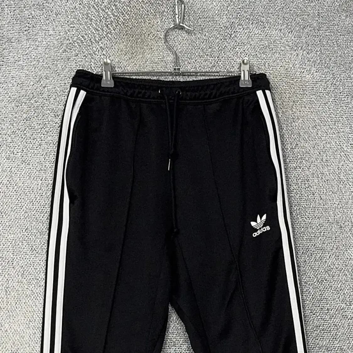 아디다스 블랙 불꽃 삼선 7부 트레이닝 팬츠 90 상품이미지3