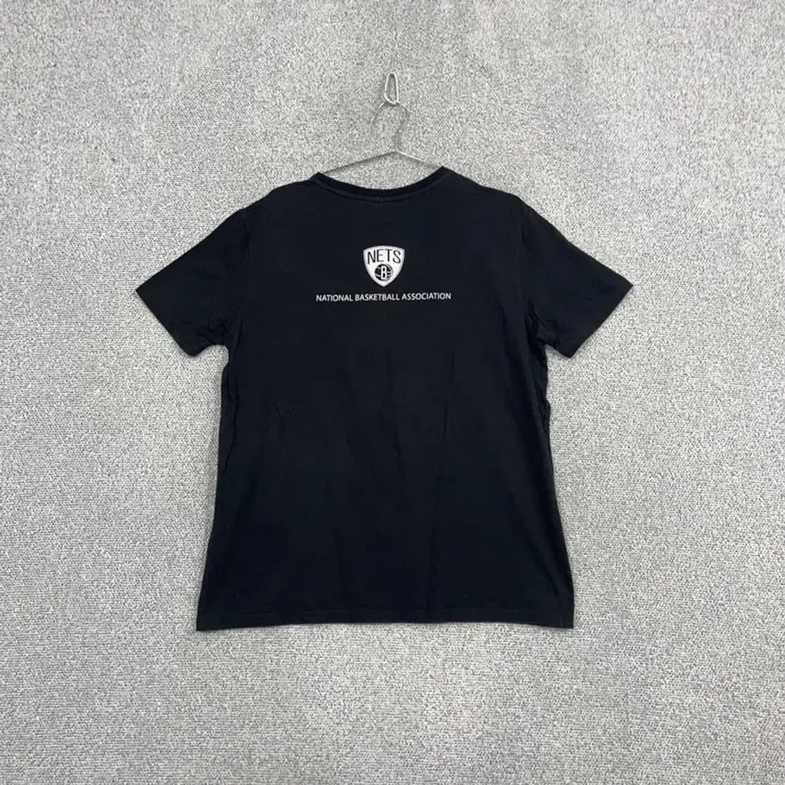 NBA 네츠 프린팅 블랙 오버핏 반팔티 XL 상품이미지2