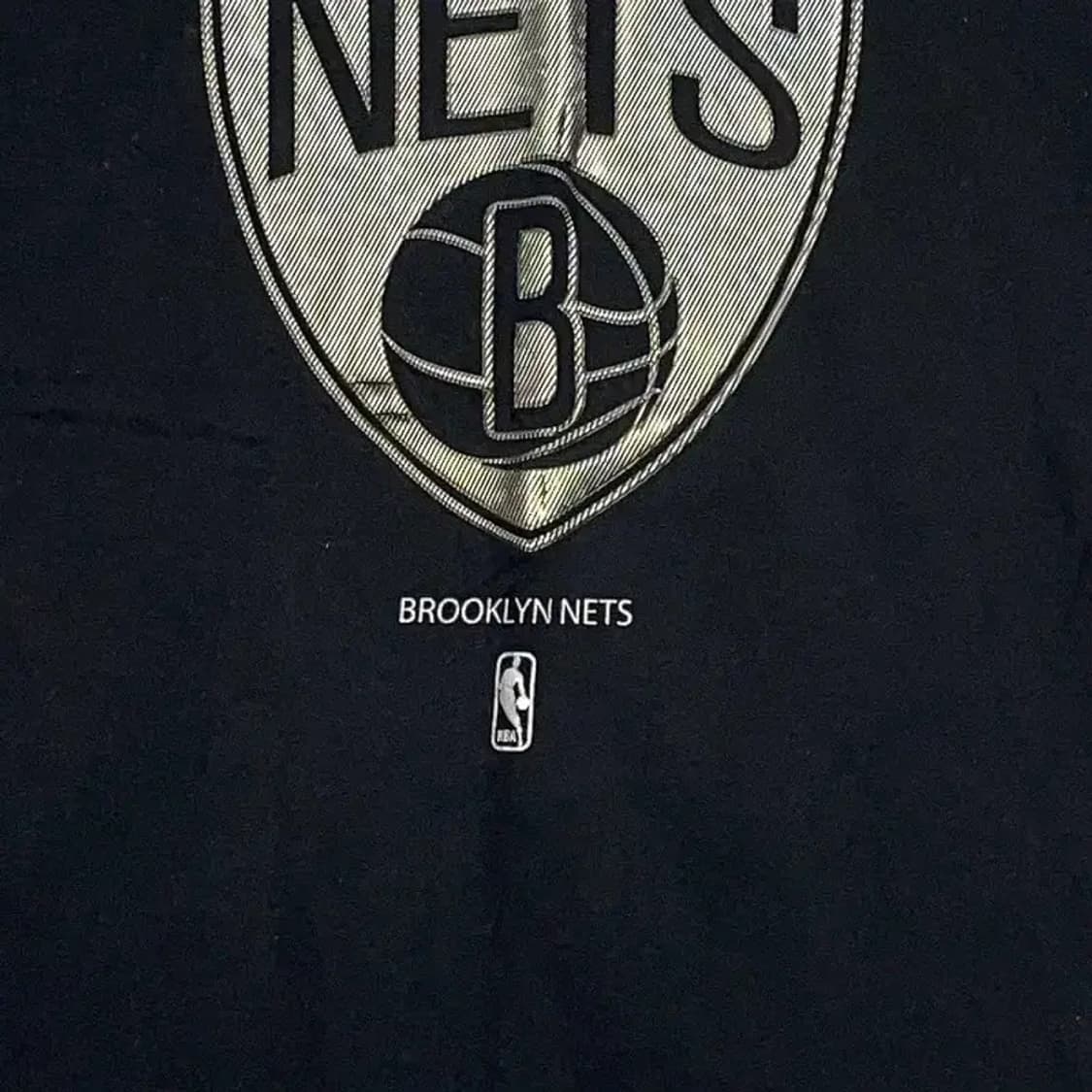 NBA 네츠 프린팅 블랙 오버핏 반팔티 XL 상품이미지5