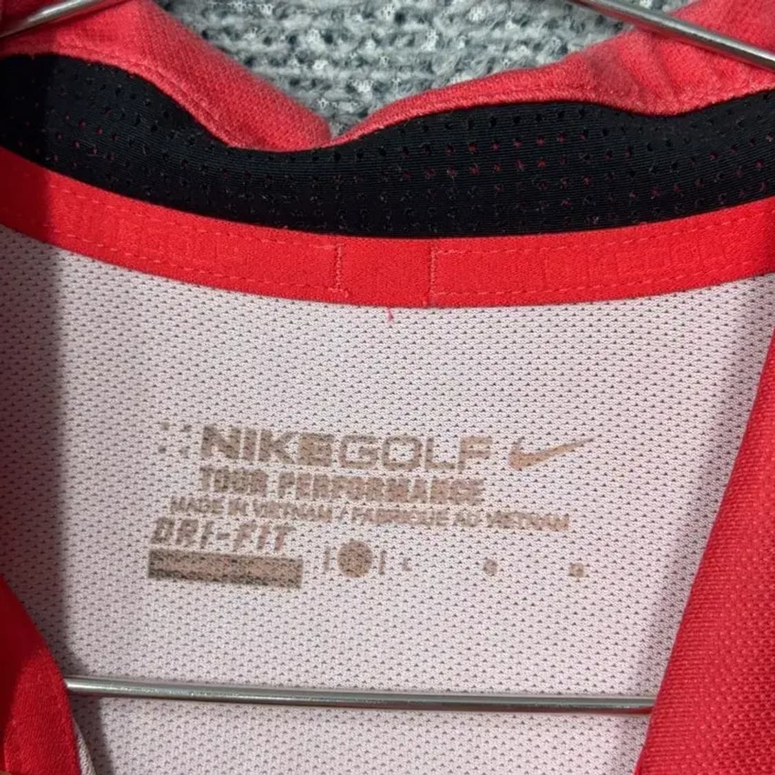 나이키 골프 드라이핏 레드 로고 기능성 반팔 카라티 S 상품이미지3