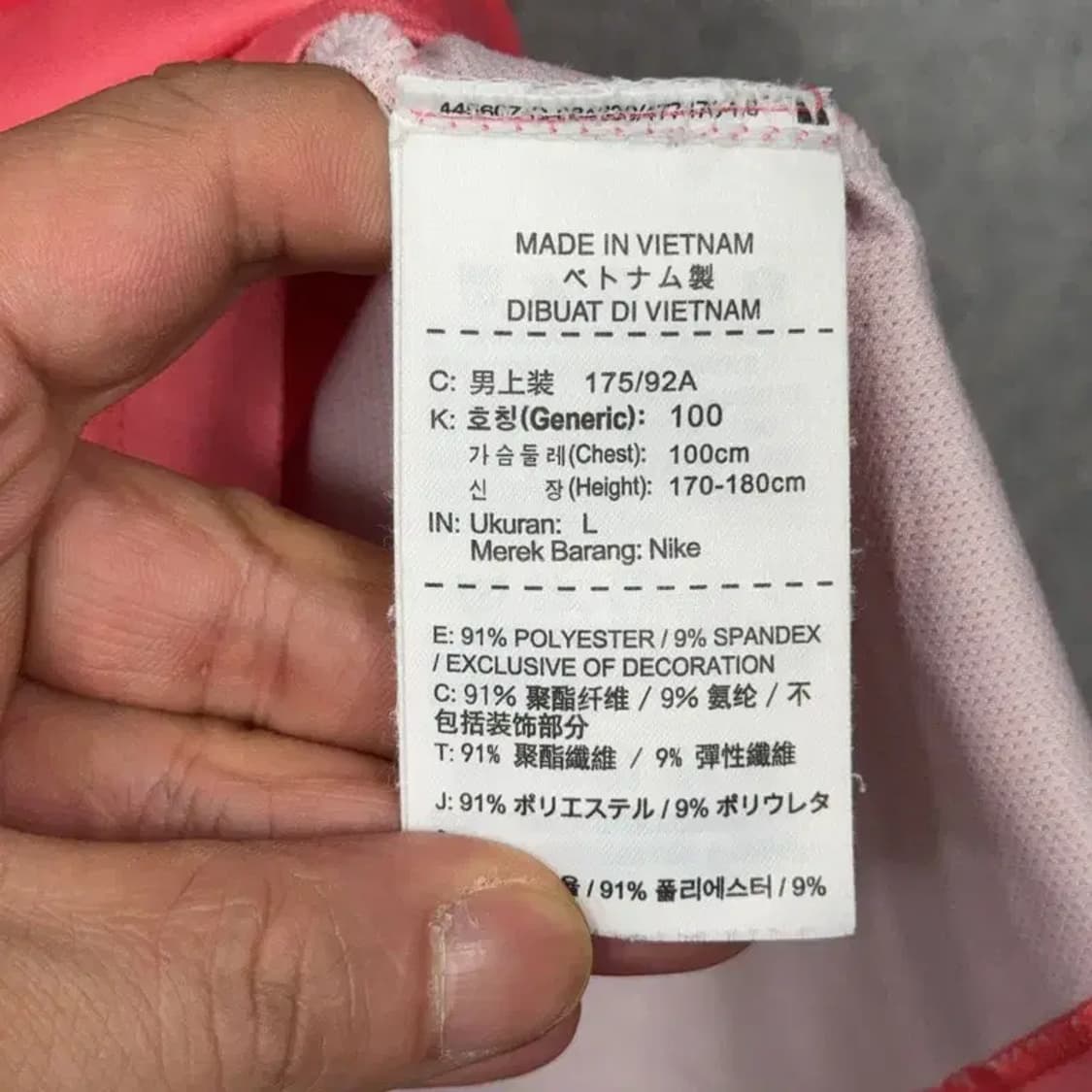 나이키 골프 드라이핏 레드 로고 기능성 반팔 카라티 S 상품이미지4