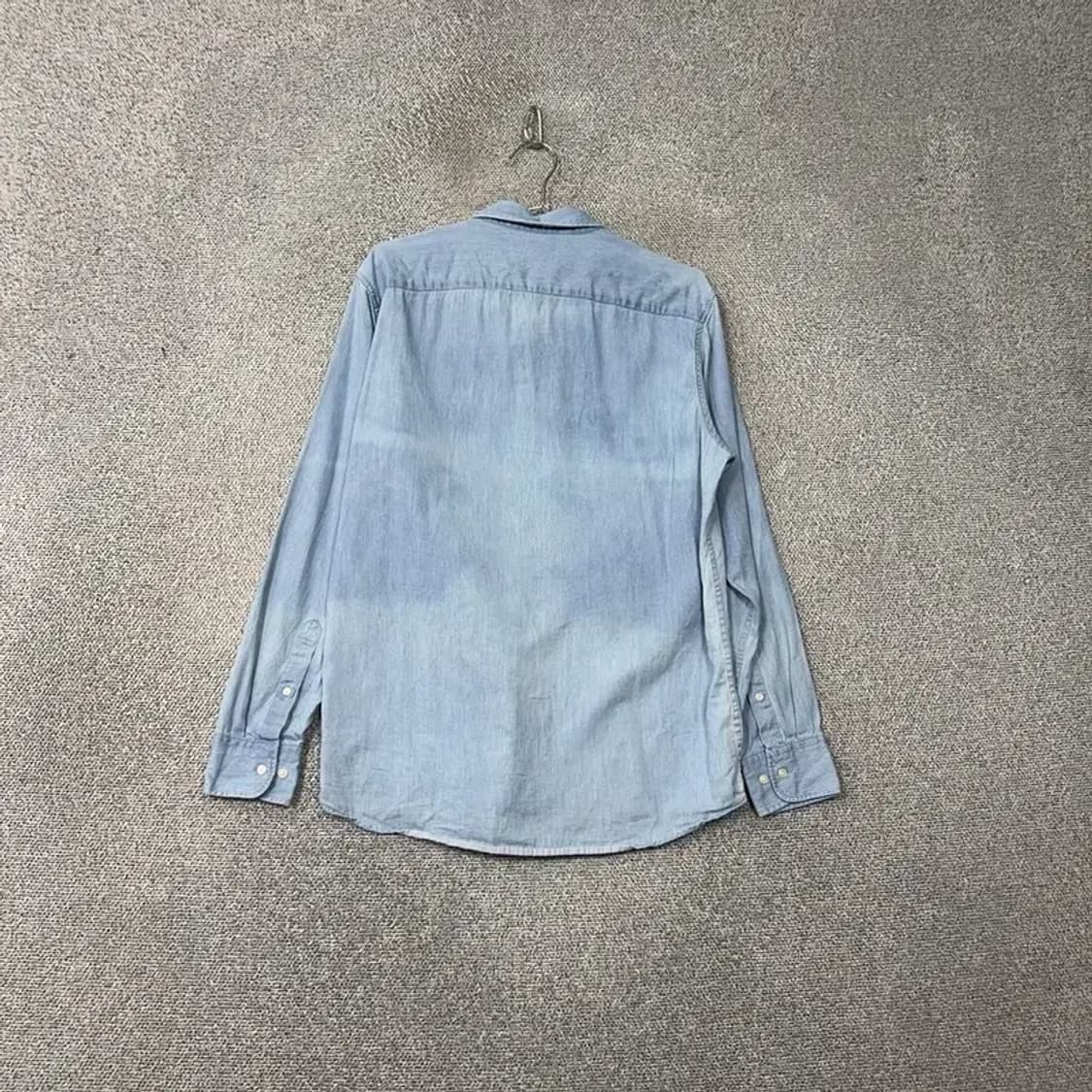 유니클로 남성 연청 데님 셔츠 L 상품이미지2