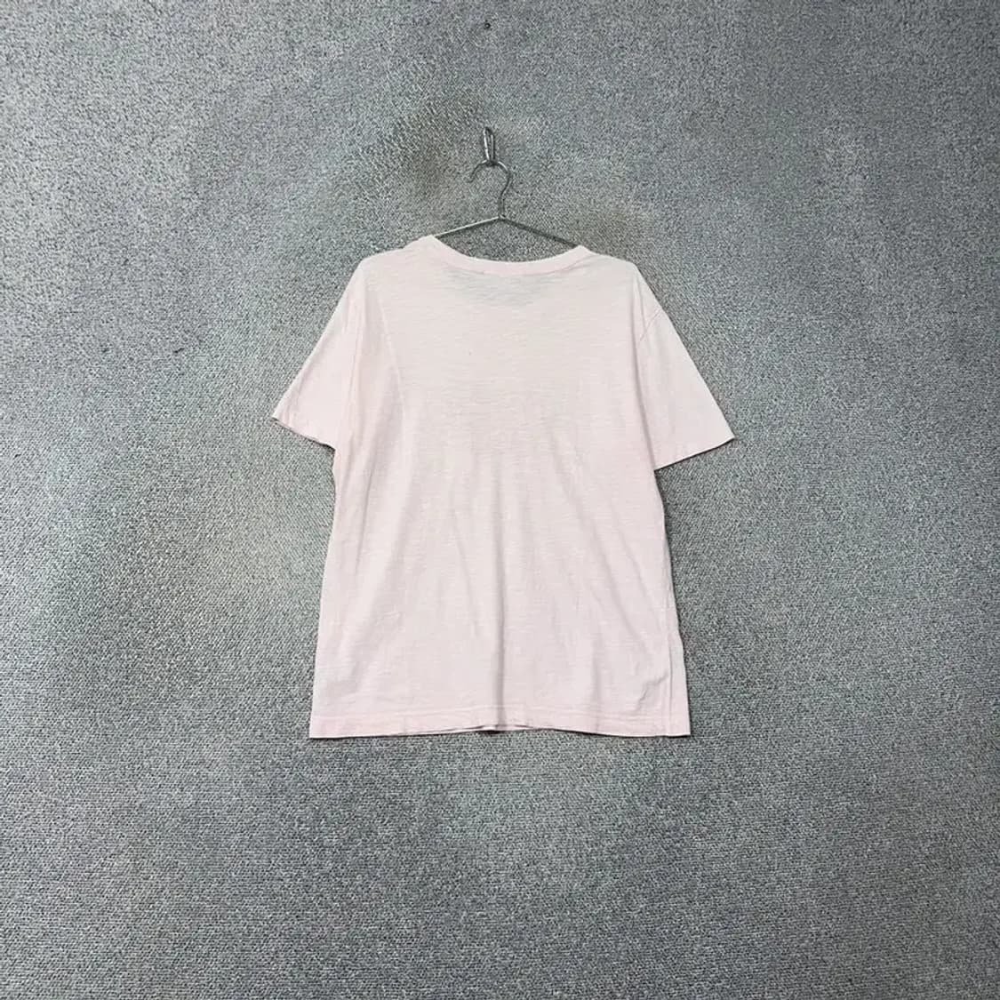 지프 프린팅 라이트 핑크 반팔 티 L(100) 상품이미지2