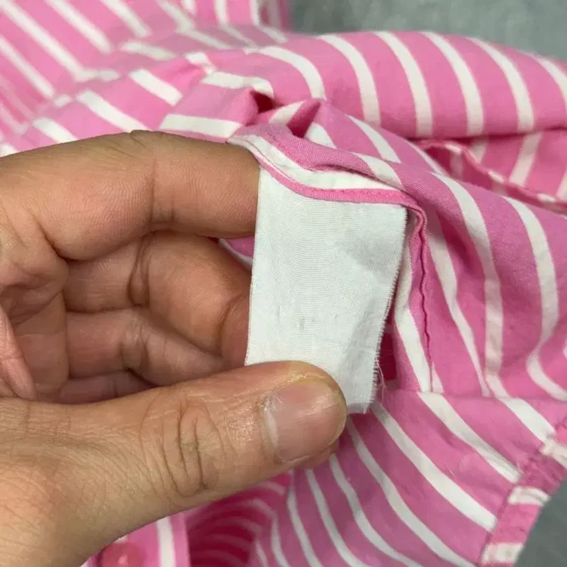 빈폴 캐주얼 남성 스트라이프 핑크 셔츠 105 상품이미지5